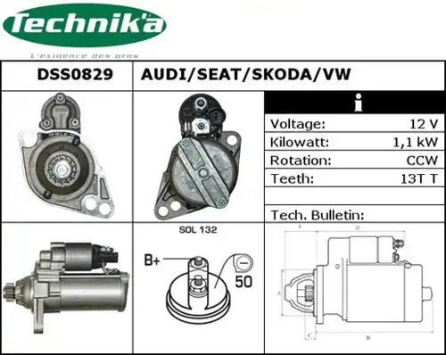 стартер Technika DSS0829