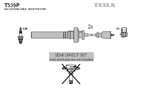 комплект запалителеи кабели TESLA T539P