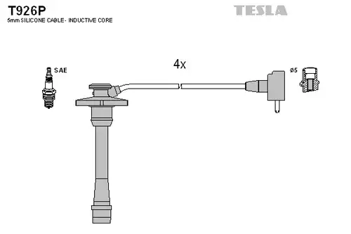 комплект запалителеи кабели TESLA T926P