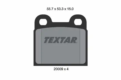 накладки TEXTAR 2000906