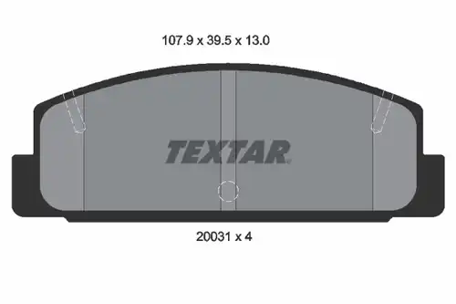 накладки TEXTAR 2003101