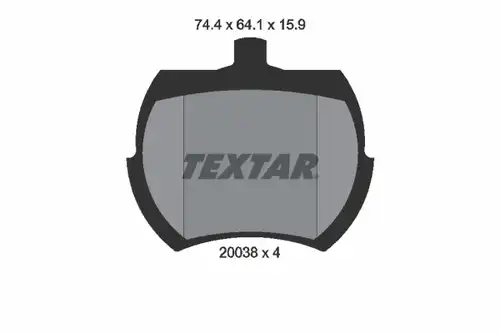 накладки TEXTAR 2003801