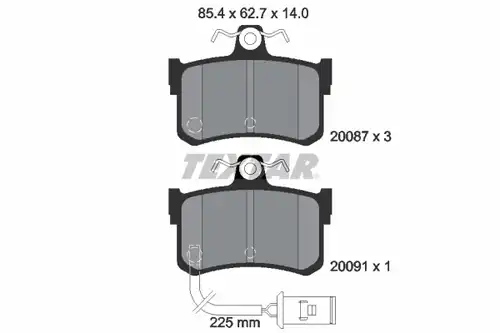 накладки TEXTAR 2008701