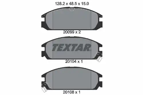 накладки TEXTAR 2009902