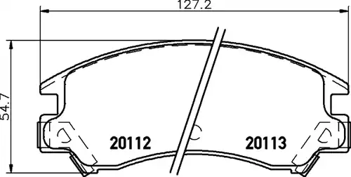 накладки TEXTAR 2011201