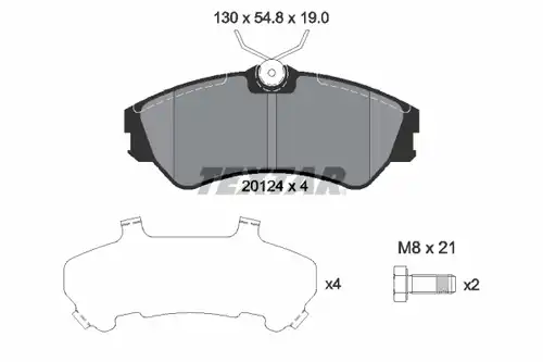 накладки TEXTAR 2012401