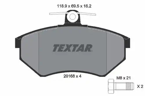 накладки TEXTAR 2016801