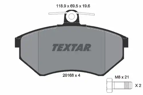 накладки TEXTAR 2016804