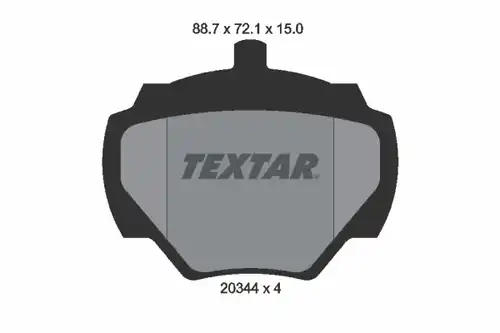 накладки TEXTAR 2034402