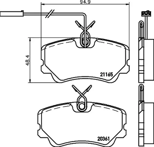 накладки TEXTAR 2036101