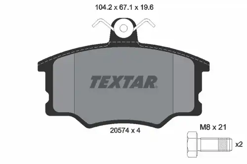 накладки TEXTAR 2057402