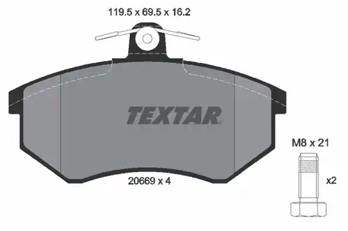 накладки TEXTAR 2066904