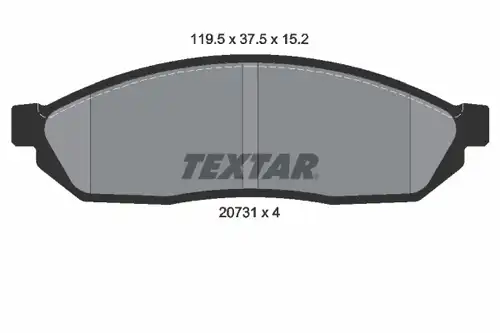 накладки TEXTAR 2073101