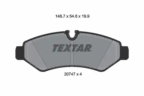 накладки TEXTAR 2074701