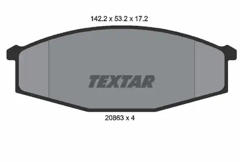 накладки TEXTAR 2086301