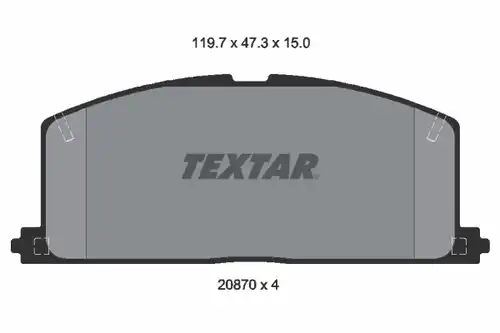 накладки TEXTAR 2087001