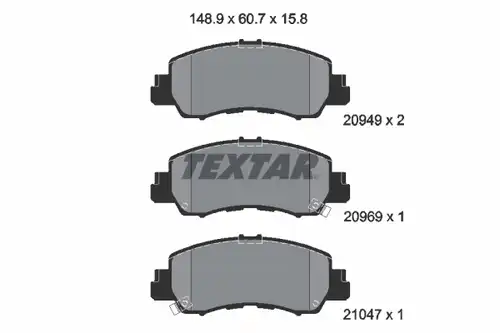 накладки TEXTAR 2094901