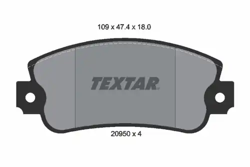 накладки TEXTAR 2095005