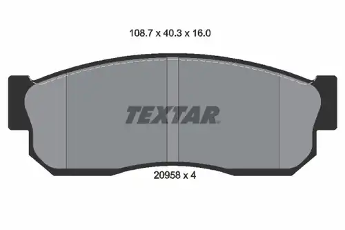 накладки TEXTAR 2095802