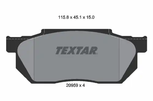 накладки TEXTAR 2095901