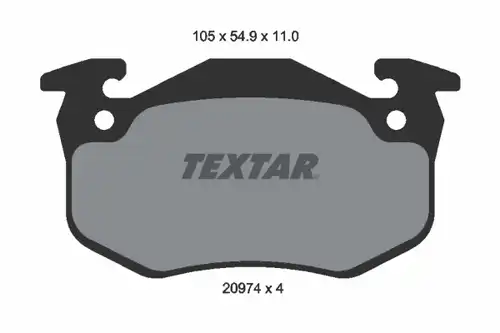 накладки TEXTAR 2097401