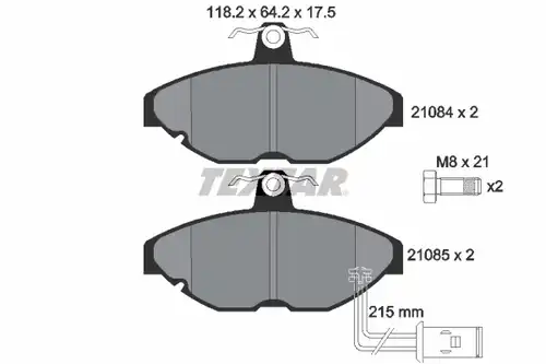 накладки TEXTAR 2108401