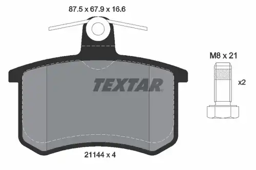 накладки TEXTAR 2114401