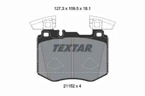 накладки TEXTAR 2115201