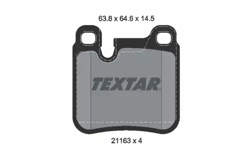 накладки TEXTAR 2116301