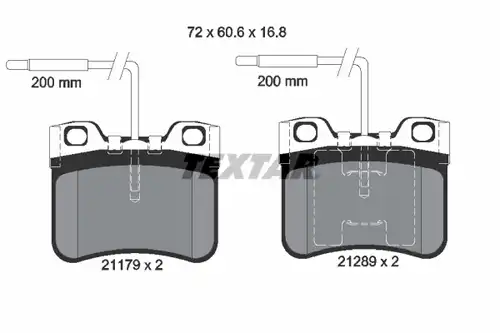 накладки TEXTAR 2117902