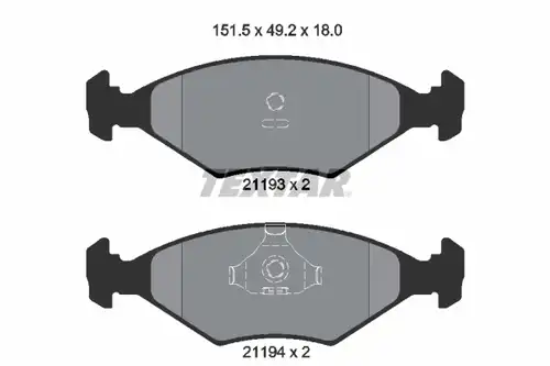 накладки TEXTAR 2119301