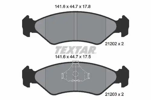 накладки TEXTAR 2120203