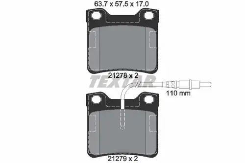 накладки TEXTAR 2127801