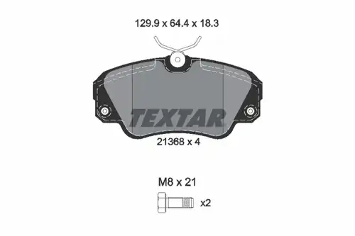 накладки TEXTAR 2136801