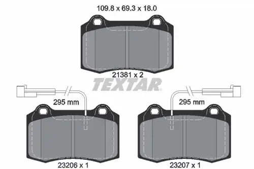 накладки TEXTAR 2138103