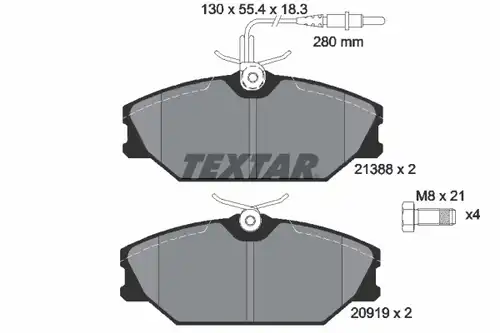 накладки TEXTAR 2138802