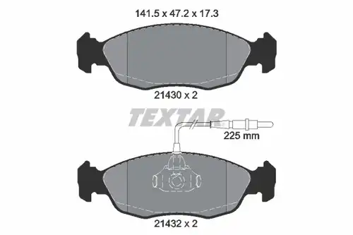 накладки TEXTAR 2143001