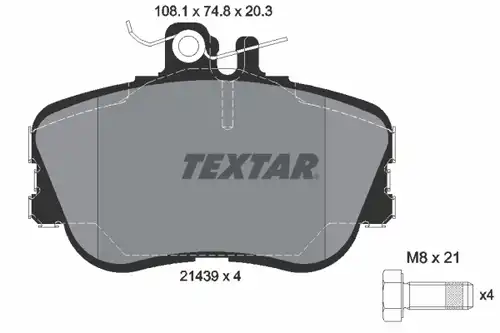 накладки TEXTAR 2143905