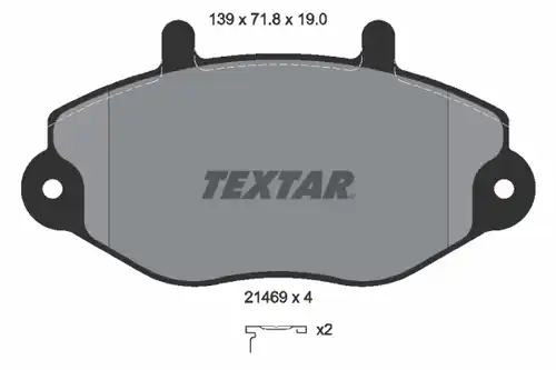 накладки TEXTAR 2146902