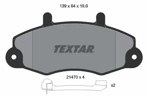 накладки TEXTAR 2147002