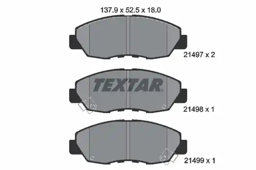 накладки TEXTAR 2149701