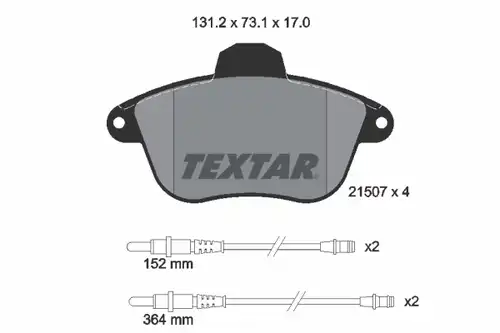 накладки TEXTAR 2150701