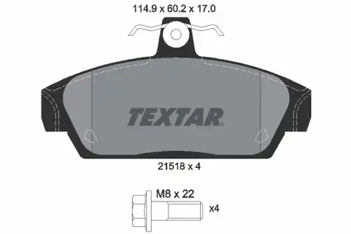 накладки TEXTAR 2151801