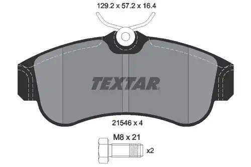 накладки TEXTAR 2154601