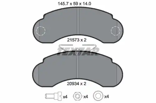 накладки TEXTAR 2157302