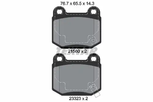 накладки TEXTAR 2158001