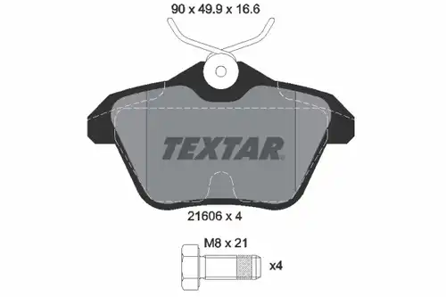 накладки TEXTAR 2160601