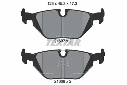 накладки TEXTAR 2160702