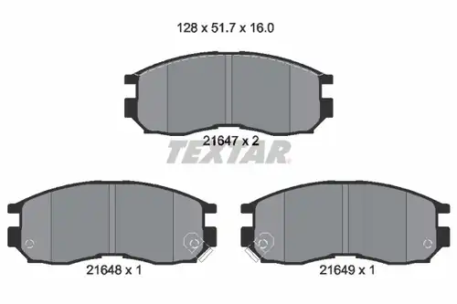 накладки TEXTAR 2164701