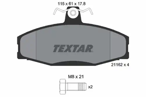 накладки TEXTAR 2166201